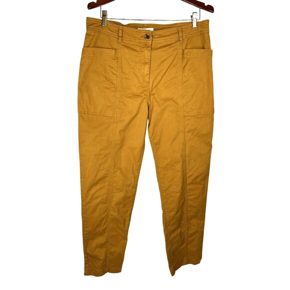 BODEN Women's Camel Tan Pocket Trouser Pants US 14 Long - Picture 1 of 5